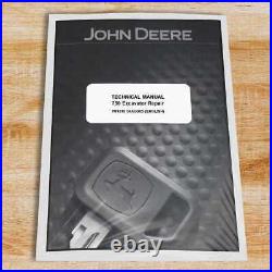 John Deere 750 Excavator Technical Service Repair Manual TM1810