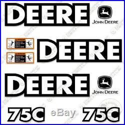 John Deere 75C Decal Kit Mini Excavator Decals Equipment Decals 75 C