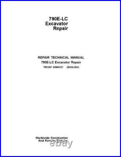 John Deere 790elc Excavator Repair Service Manual