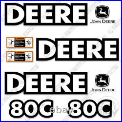 John Deere 80C Decal Kit Mini Excavator Decals Equipment Decals 80 C