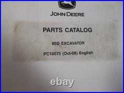 John Deere 85d Excavator Parts Manual Book Catalog Pc10075