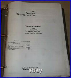John Deere 85d Excavator Technical Service Shop Operation & Test Manual Tm10754