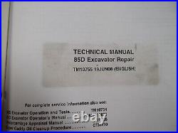 John Deere 85d Excavator Technical Service Shop Repair Manual Book Tm10755