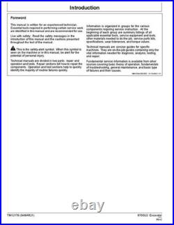 John Deere 870glc Excavator Operation Test Service Manual 1ff870gx E870001