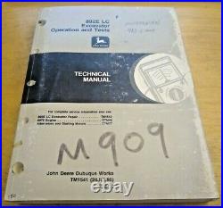 John Deere 892E LC Excavator Operation and Tests Technical Service Manual TM1541