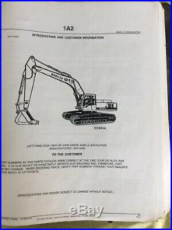 John Deere 892E LC Excavator Parts Catalog Book Manual PC2376 892ELC Shop