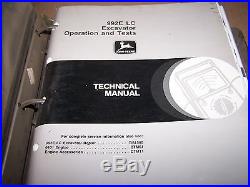 John Deere 992e LC Excavator Operation, Test & Repair Technical Manual