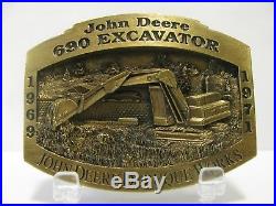 John Deere Dubuque Works 690 Hyd Excavator 1997 Belt Buckle jd Ltd Ed 1 of 2500