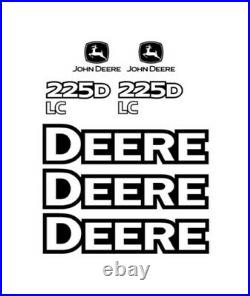 John Deere Excavator 225D LC Decals Stickers Kit Set JD OE Tracks 225 D LC