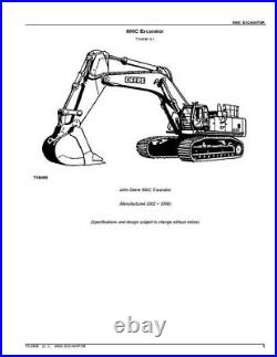 John Deere Excavator 800c Parts Catalog Manual