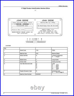 John Deere Excavator E140 E140lc Parts Catalog