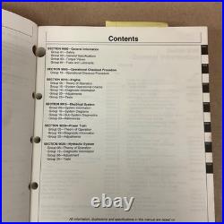 John Deere JD 120 EXCAVATOR TECHNICAL OPERATION TEST SERVICE SHOP MANUAL, TM1659