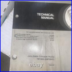 John Deere JD 120 EXCAVATOR TECHNICAL OPERATION TEST SERVICE SHOP MANUAL, TM1659