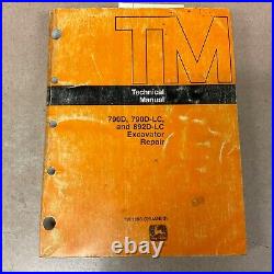 John Deere JD 790D 892D LC EXCAVATOR TECHNICAL REPAIR SERVICE SHOP MANUAL TM1396