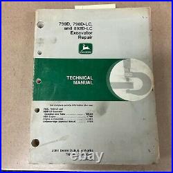 John Deere JD 790D 892D-LC TECHNICAL REPAIR SERVICE SHOP MANUAL EXCAVATOR TM1396