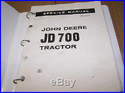 John Deere Jd700 Tractor Service Manual Sm-2067