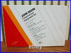 John Deere Log Skidder, Excavator, Bakhoe/Loader Set By Ertl 1/64th Scale