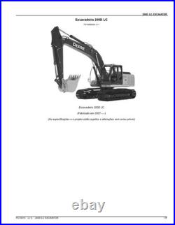John Deere PC10015 200D LC excavator parts catalog