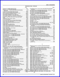 John Deere PC10015 200D LC excavator parts catalog