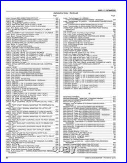 John Deere PC10015 200D LC excavator parts catalog