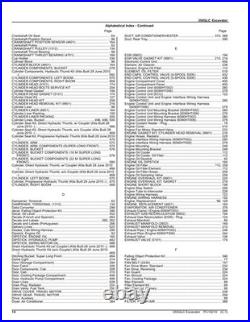 John Deere PC10219 350GLC excavator parts catalog