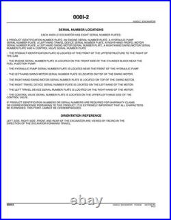 John Deere PC9546 450DLC excavator parts catalog