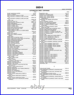 John Deere PC9546 450DLC excavator parts catalog
