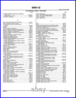 John Deere PC9546 450DLC excavator parts catalog