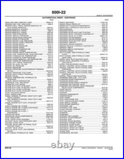 John Deere PC9546 450DLC excavator parts catalog