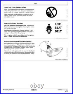 John Deere TM10082 225DLC excavator operation & test technical manual
