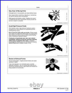 John Deere TM10760 60D excavator operation and test technical manual