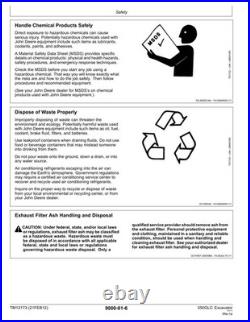 John Deere TM12173 350GLC excavator operation and test technical manual