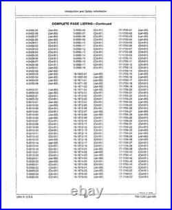 John Deere TM1230 990 excavator technical manual