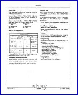 John Deere TM1230 990 excavator technical manual