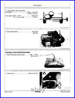 John Deere TM1230 990 excavator technical manual