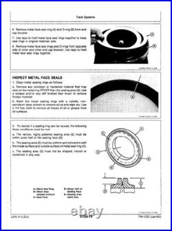 John Deere TM1230 990 excavator technical manual