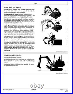 John Deere TM12867 85G excavator operation & test technical manual