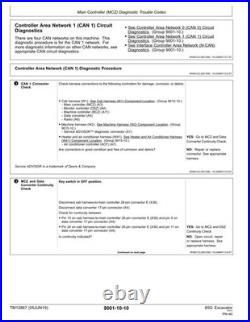 John Deere TM12867 85G excavator operation & test technical manual