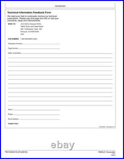 John Deere TM13345X19 160GLC excavator operation & test technical manual