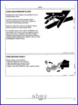 John Deere TM1456 495D excavator operation and test technical manual