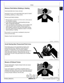John Deere TM1663 200LC excavator operation & test technical manual