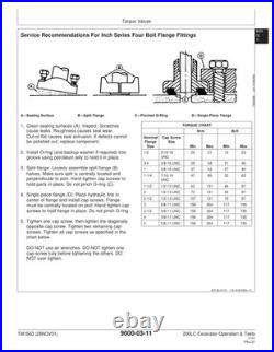 John Deere TM1663 200LC excavator operation & test technical manual