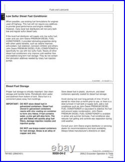 John Deere TM1663 200LC excavator operation & test technical manual