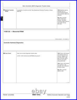John Deere TM2361 450DLC excavator operation and test technical manual