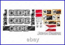 Laminated External Decal Set for John Deere 120C 120CLC Excavator Vinyl Label