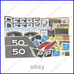 Laminated External Decal Set for John Deere 50P Excavator Vinyl Label Sticker