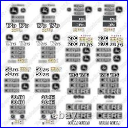 Laminated External Decal Set for John Deere 510 P Excavator Vinyl Label Sticker