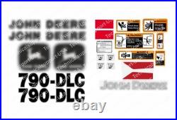 Laminated External Decal Set for John Deere 790D Excavator Vinyl Label Sticker