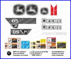 Laminated External Decal Set for John Deere 85P Excavator Vinyl Label Sticker