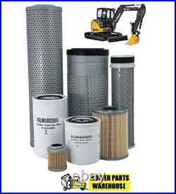 Maintenance Kit for John Deere 50G Mini Excavator Fuel Air Oil Hydraulic Filter